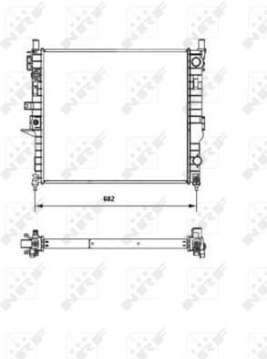 Radiator, engine cooling EASY FIT 55335
