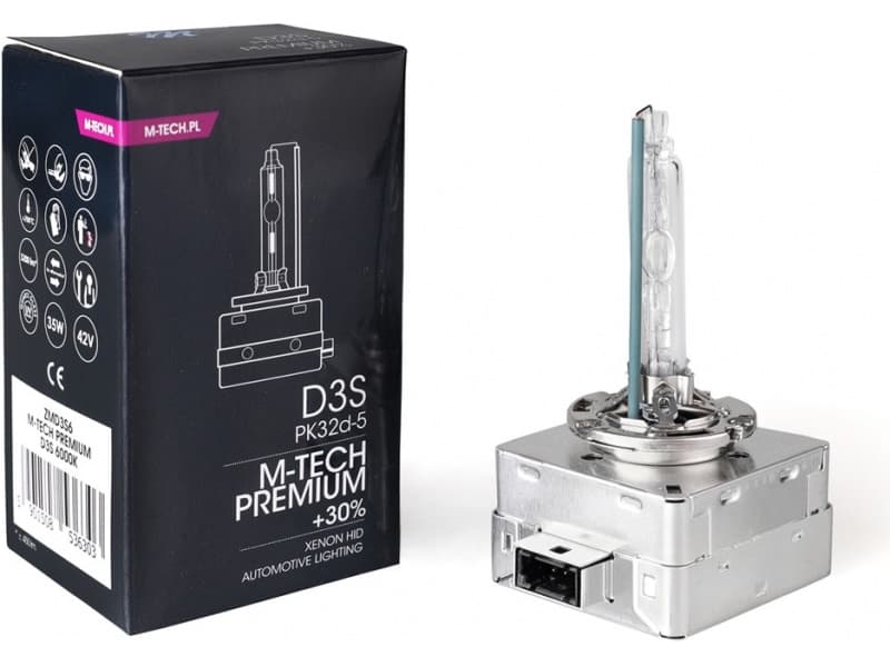 Lemputė M-TECH Xenon D3S, 8000K - D3S-8000-PREM (M-TECH) - Autoera