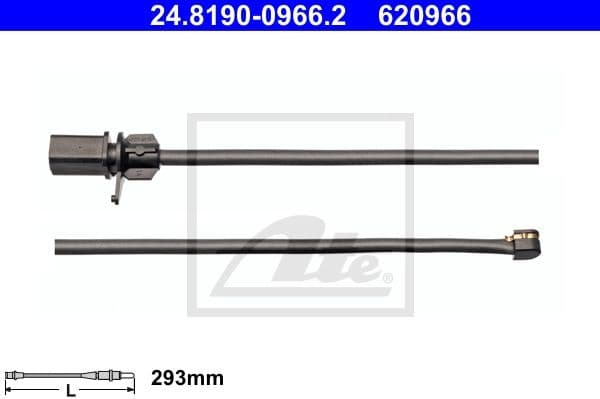 Warning Contact, brake pad wear 24.8190-0966.2