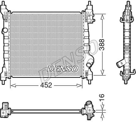 Radiator, engine cooling DRM15014