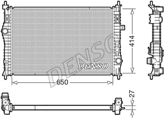 Radiator, engine cooling DRM21104