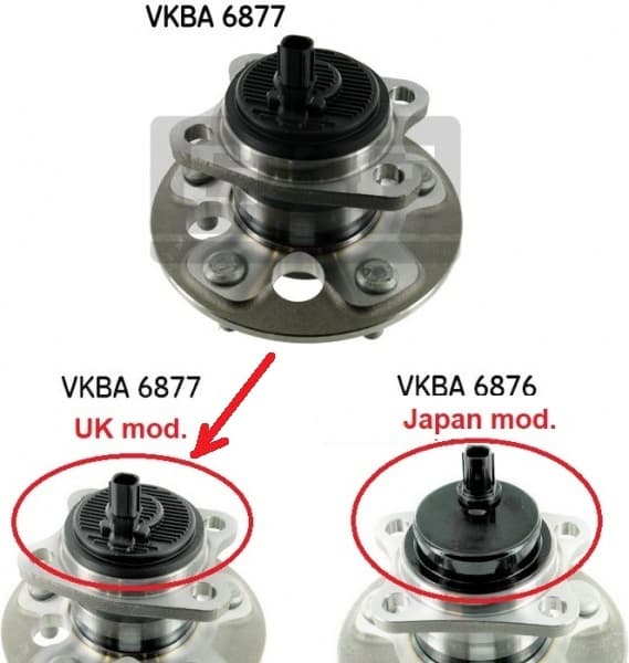 Bearing wheel VKBA6877