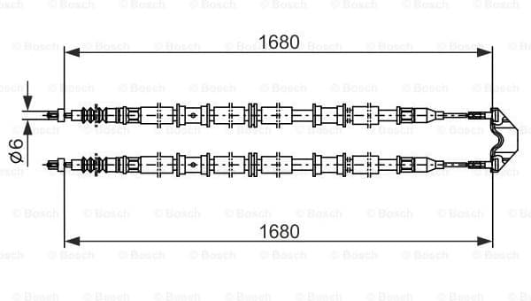 Cable Pull, parking brake 1987482107
