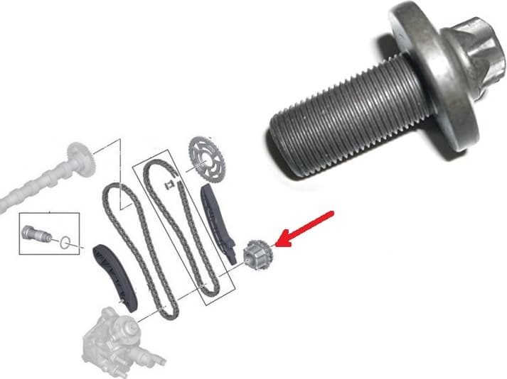 Bolt pulley, sprocket 13527800395