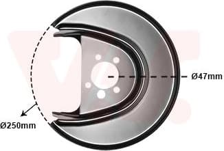 Splash Guard, brake disc 5814373