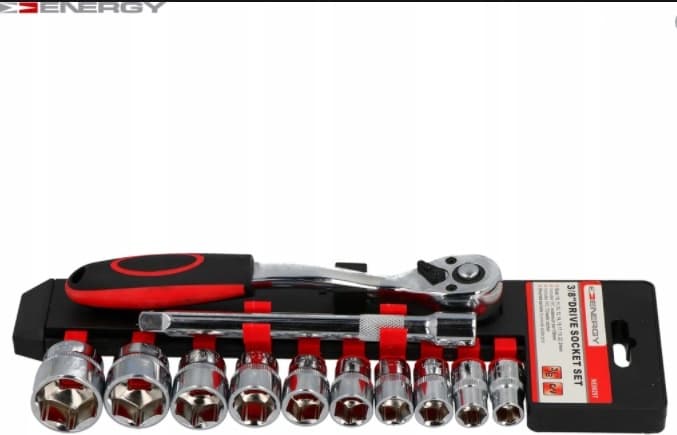 Terkšlės ir galvučių komplektas 3/8 11el. ENERGY - NE00297