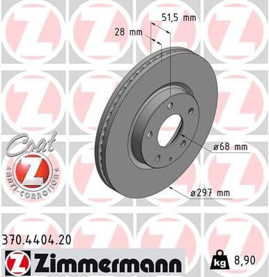Brake Disc COAT Z 370.4404.20