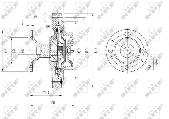 Clutch, radiator fan 49612 - image 2