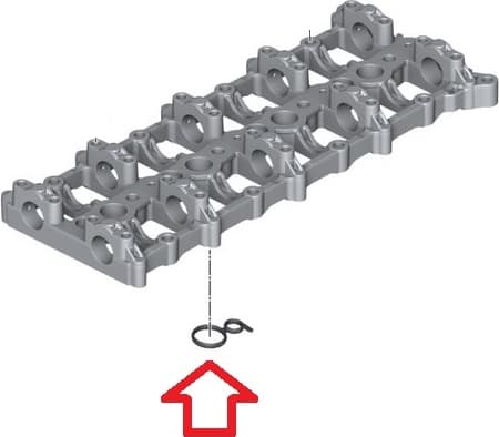 Gasket cylinder head 11317801703