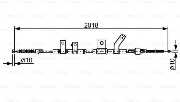 Cable Pull, parking brake 1987482516