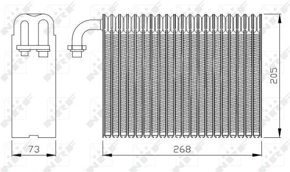 Evaporator, air conditioning 36068