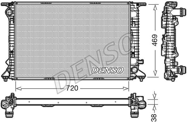 Radiator, engine cooling DRM02024