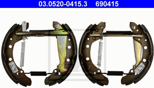Brake Shoe Set Original ATE TopKit 03.0520-0415.3