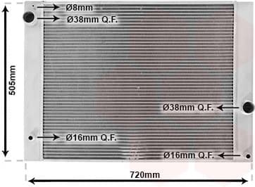 Radiator, engine cooling 06002338