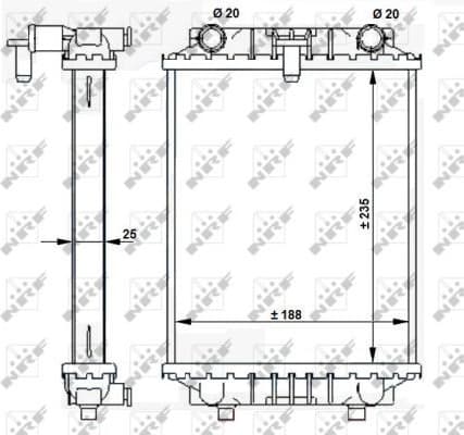 Radiator, engine cooling 59183