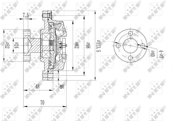 Clutch, radiator fan 49609 - image 2