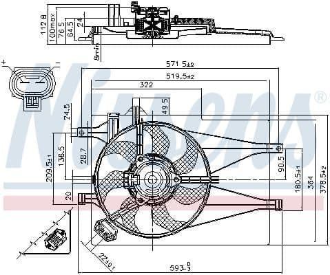 Fan, engine cooling 85435