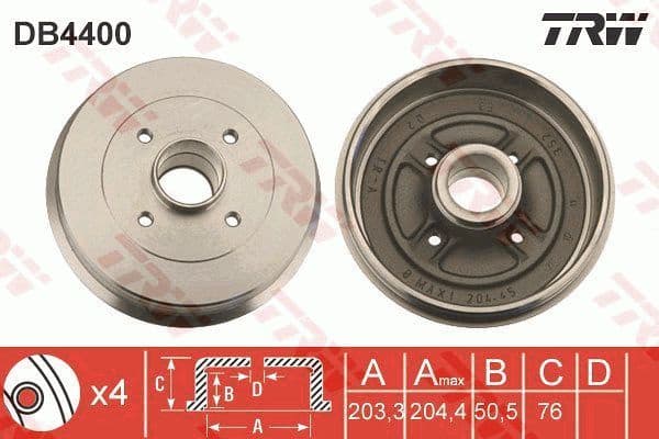 Brake Drum DB4400