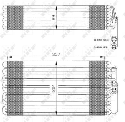 Evaporator, air conditioning 36032