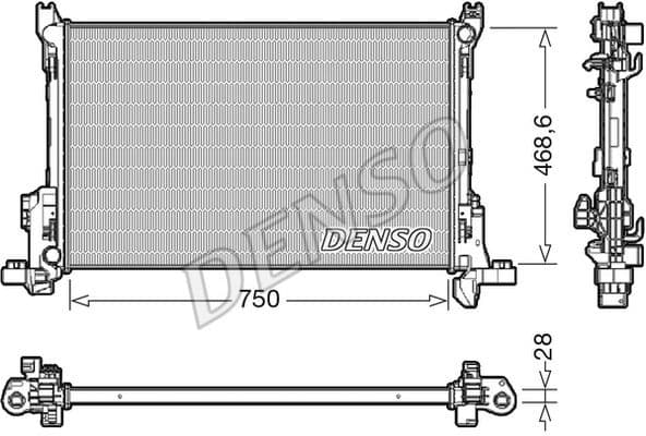 Radiator, engine cooling DRM09174