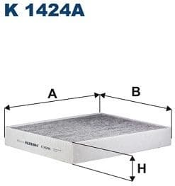 Filter, cabin air K 1424A