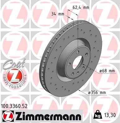 Brake Disc SPORT BRAKE DISC Z 100.3360.52