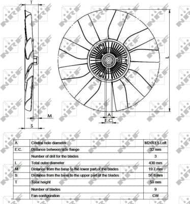 Clutch, radiator fan FULL KIT 49562 - image 4