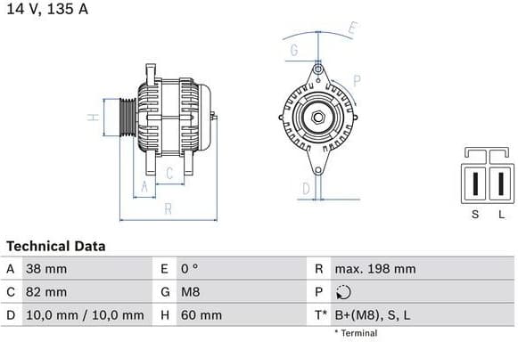 Alternator 0986082190