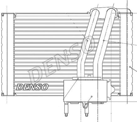 Evaporator, air conditioning DEV07005