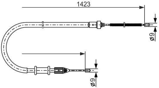 Cable Pull, parking brake 1987477632
