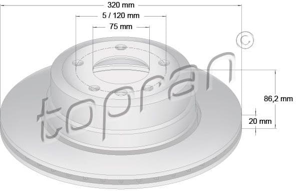 Brake Disc COATED 502 874