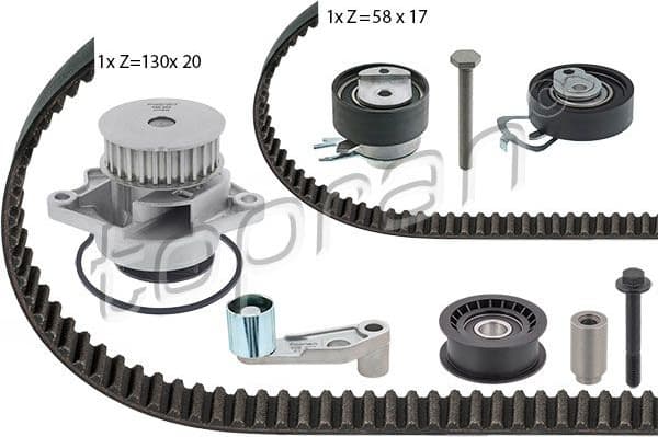 Water Pump & Timing Belt Kit 112 971