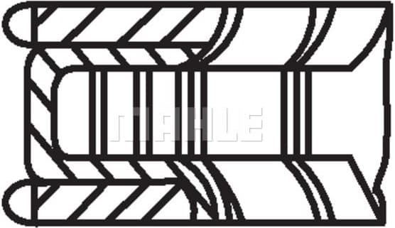 Piston Ring Set 001 24 N0 - image 3