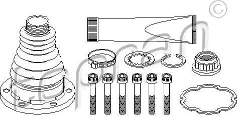 Bellow Kit, drive shaft 108 380