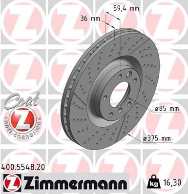 Brake Disc COAT Z 400.5548.20