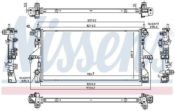 Radiator, engine cooling 606538 - image 5