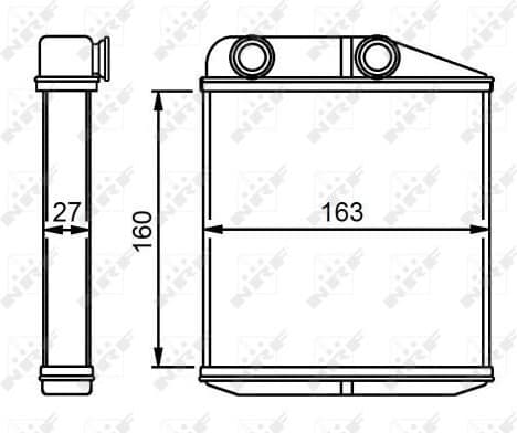 Heat Exchanger, interior heating EASY FIT 54310