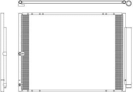 Condenser, air conditioning EASY FIT 350276