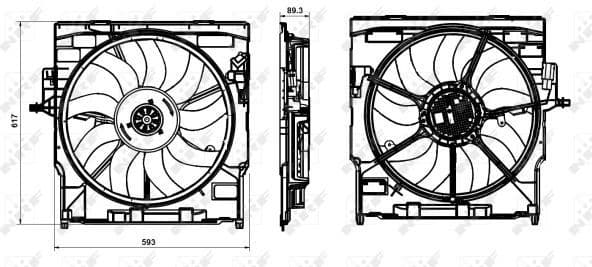 Fan, engine cooling 47845