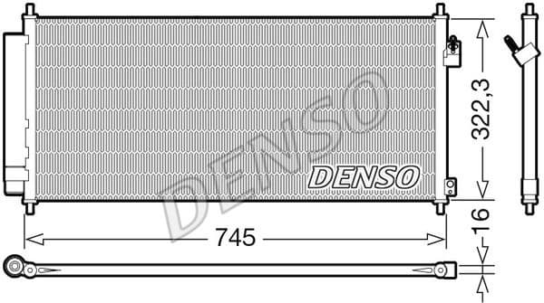 Condenser, air conditioning DCN40026