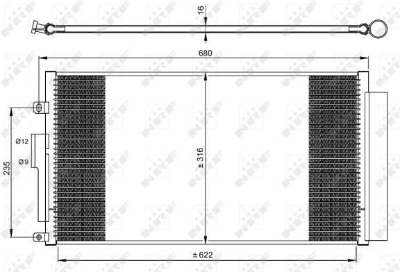 Condenser, air conditioning EASY FIT 350071