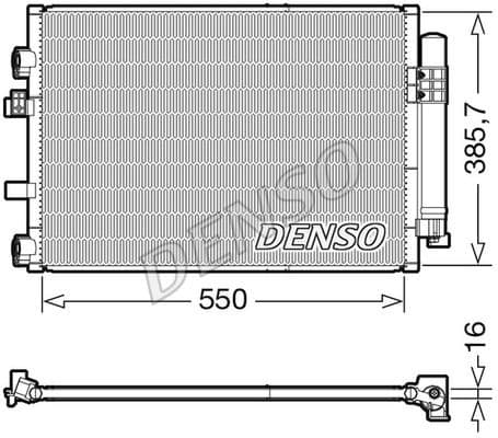 Condenser, air conditioning DCN10044