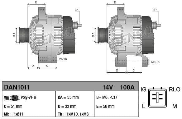 Alternator DAN1011 - image 4