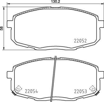 Brake Pad Set, disc brake PRIME LINE P30099