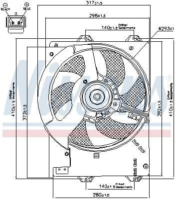 Fan, engine cooling 85267