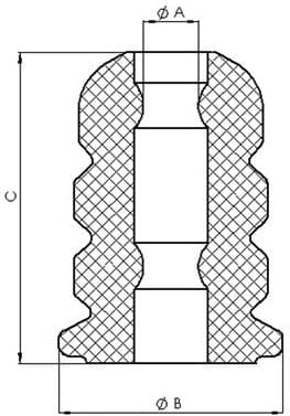 Rubber Buffer, suspension TED56210 - image 2