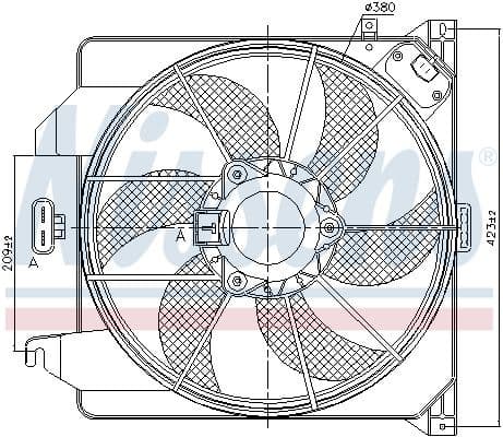 Fan, engine cooling 85261