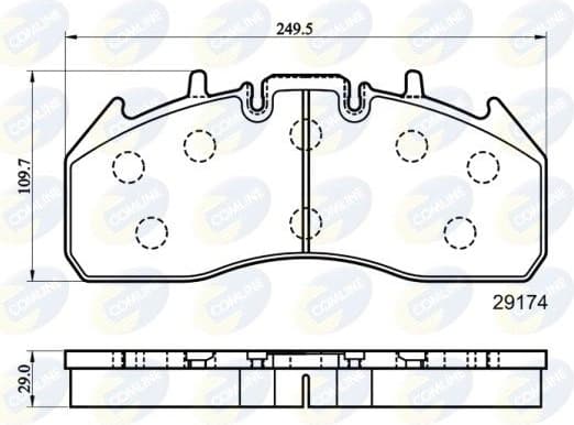 Brake Pad Set, disc brake CBP9078MK