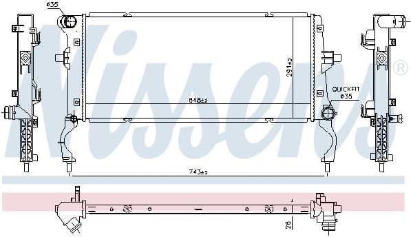 Radiator, engine cooling ** FIRST FIT ** 606739 - image 6