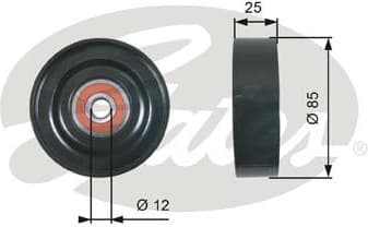 Tensioner Pulley, V-ribbed belt DriveAlign™ T36087